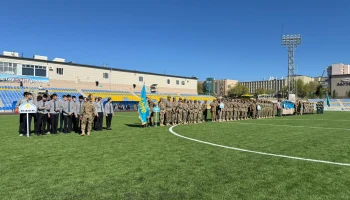 «Айбын–2025»: Ұлытау төрінде ел рухын көтерген әскери-патриоттық жиын өтуде