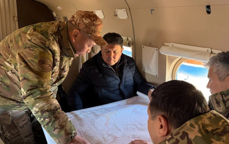 Қанат Бозымбаев Ұлытау облысындағы су тасқыны қаупі бар аудандарды тексерді