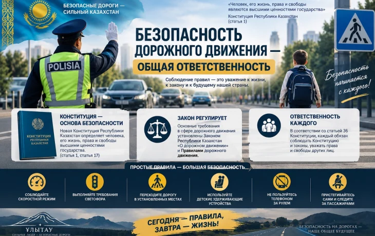 Жол қауіпсіздігі – ортақ жауапкершілік Жол қауіпсіздігі – ортақ жауапкершілік