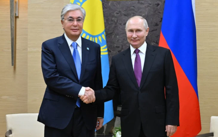 Мемлекет басшысы Ресей Президенті Владимир Путинмен кездесті Мемлекет басшысы Ресей Президенті Владимир Путинмен кездесті