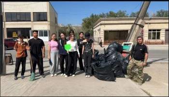 🧹🌿 Молодёжь Сатпаева &ndash; за чистый город!