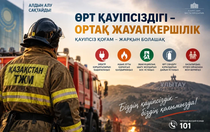 Өрт қауіпсіздігі – ортақ жауапкершілік Өрт қауіпсіздігі – ортақ жауапкершілік
