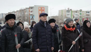 Ұлытау облысында Тәуелсіздік құрбандарына тағзым ету рәсімі өтті
