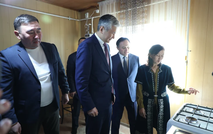 Ұлытау облысындағы бір ауыл толықтай газға қосылып, таза ауыз сумен қамтылды