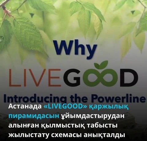 В Астане выявлена схема отмывания преступных доходов, полученных от организации финансовой пирамиды «LIVEGOOD». В Астане выявлена схема отмывания преступных доходов, полученных от организации финансовой пирамиды «LIVEGOOD».