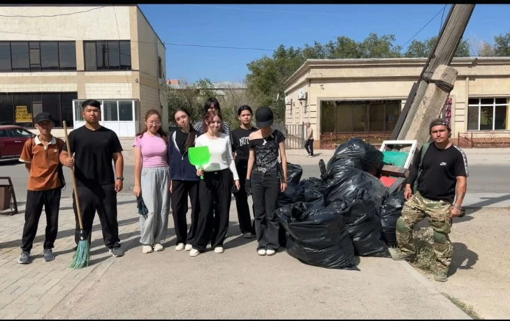 Сәтбаев қаласында тазалық акциясы өтті Сәтбаев қаласында тазалық акциясы өтті